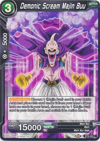 Demonic Scream Majin Buu [BT9-083] | Shuffle n Cut Hobbies & Games