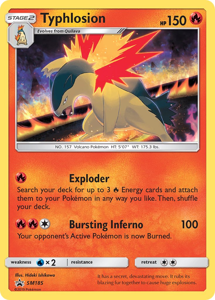 Typhlosion (SM185) [Sun & Moon: Black Star Promos] | Shuffle n Cut Hobbies & Games