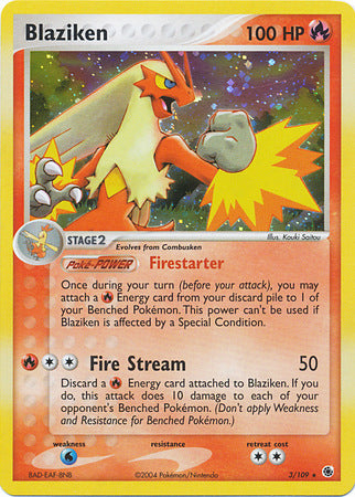 Blaziken (3/109) (Cosmos Holo) [EX: Battle Stadium] | Shuffle n Cut Hobbies & Games