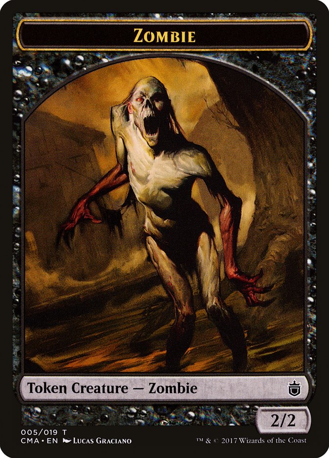 Zombie Token [Commander Anthology Tokens] | Shuffle n Cut Hobbies & Games