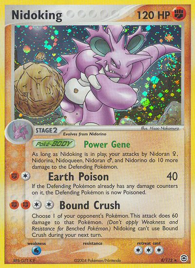 Nidoking (8/112) [EX: FireRed & LeafGreen] | Shuffle n Cut Hobbies & Games