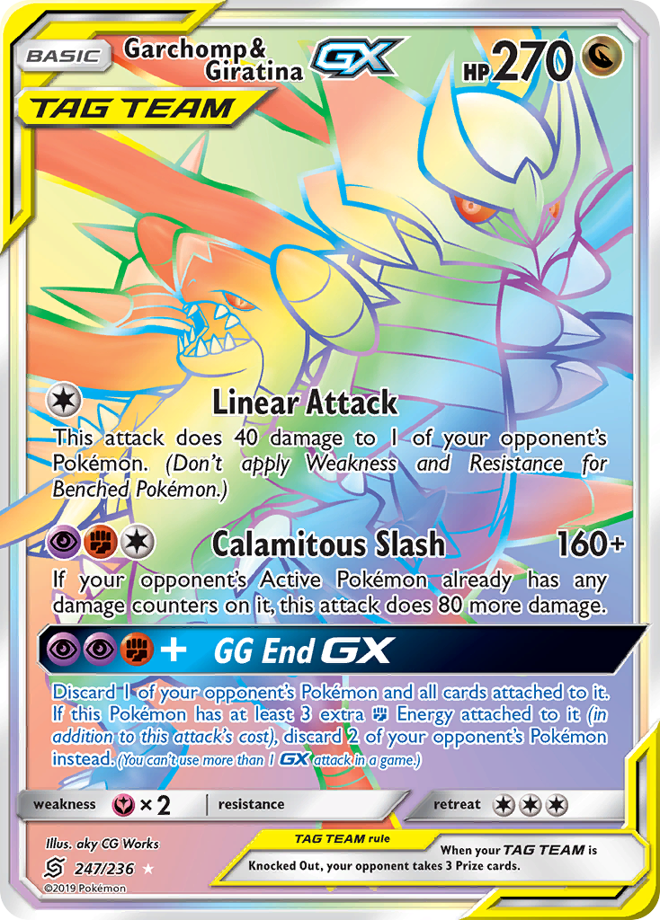 Garchomp & Giratina GX (247/236) [Sun & Moon: Unified Minds] | Shuffle n Cut Hobbies & Games