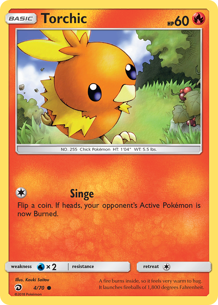 Torchic (4/70) [Sun & Moon: Dragon Majesty] | Shuffle n Cut Hobbies & Games