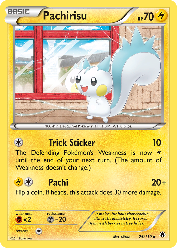 Pachirisu (25/119) [XY: Phantom Forces] | Shuffle n Cut Hobbies & Games