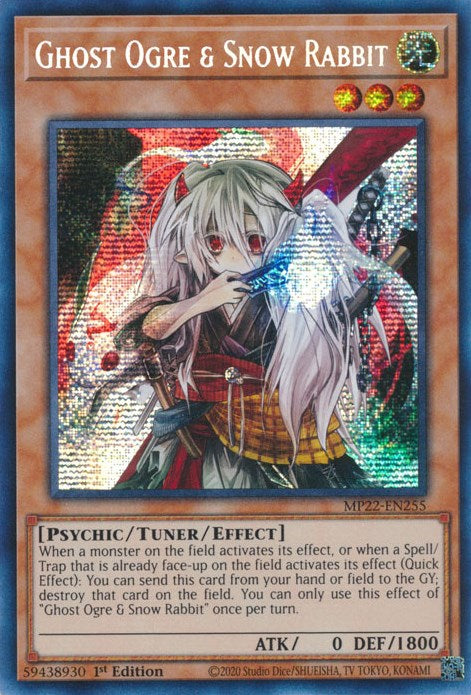 Ghost Ogre & Snow Rabbit [MP22-EN255] Prismatic Secret Rare | Shuffle n Cut Hobbies & Games