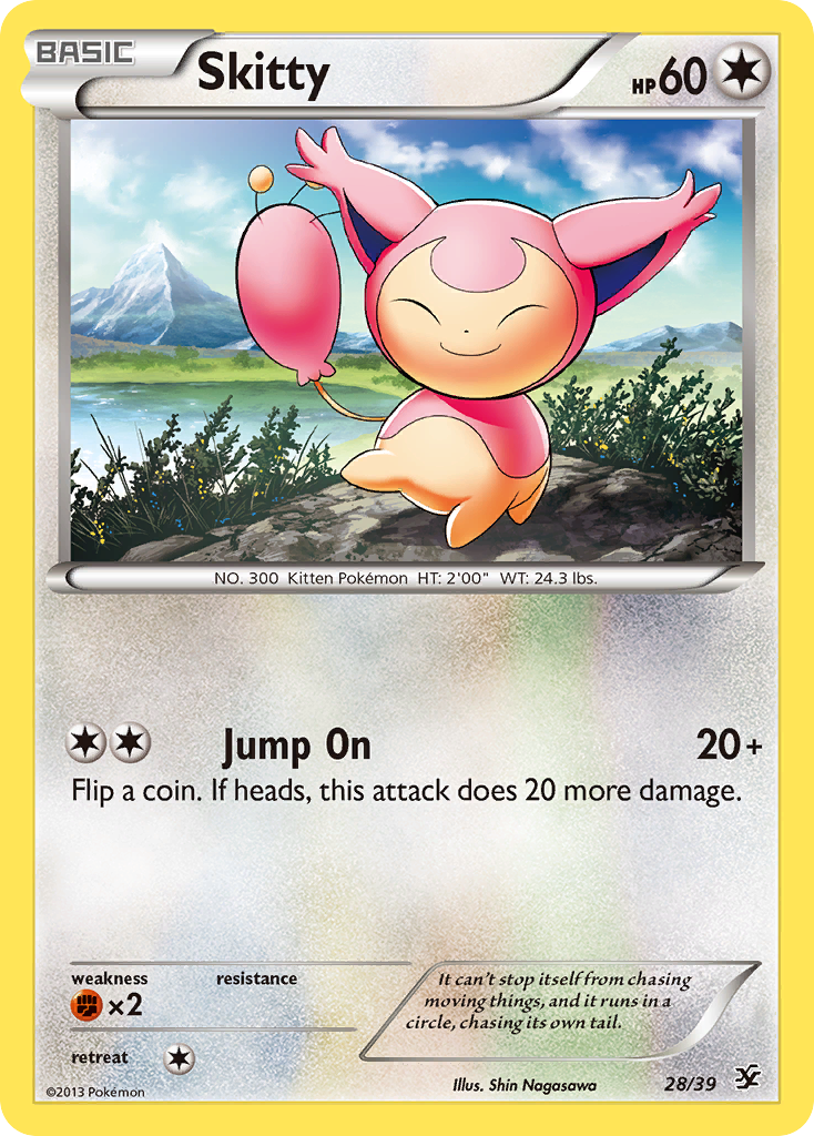 Skitty (28/39) [XY: Kalos Starter Set] | Shuffle n Cut Hobbies & Games