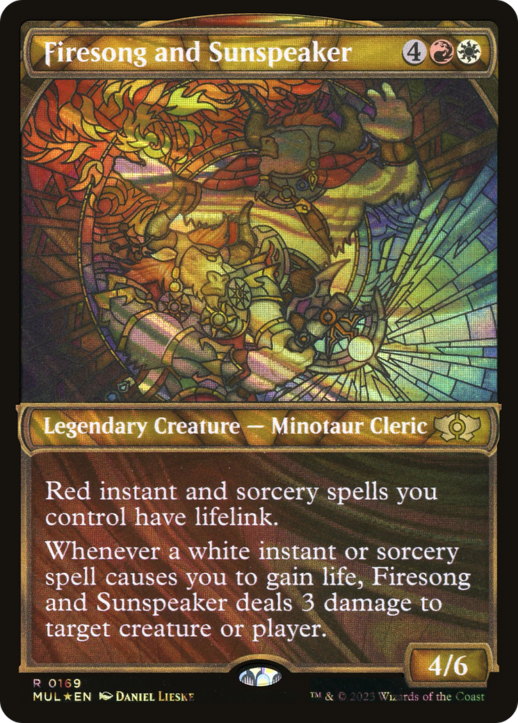 Firesong and Sunspeaker (Halo Foil) [Multiverse Legends] | Shuffle n Cut Hobbies & Games