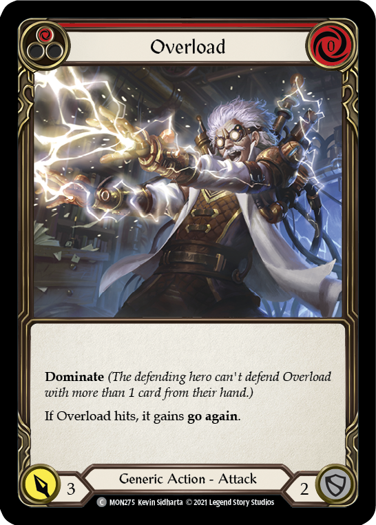 Overload (Red) [MON275] 1st Edition Normal | Shuffle n Cut Hobbies & Games