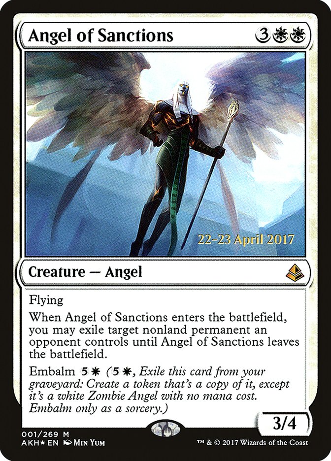 Angel of Sanctions [Amonkhet Prerelease Promos] | Shuffle n Cut Hobbies & Games