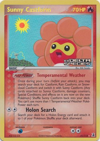 Sunny Castform (31/113) (Stamped) [EX: Delta Species] | Shuffle n Cut Hobbies & Games