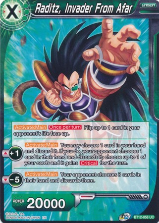 Raditz, Invader From Afar [BT12-058] | Shuffle n Cut Hobbies & Games