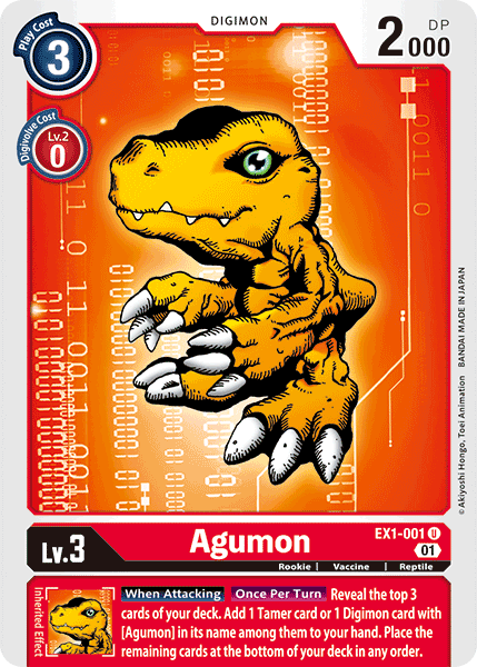 Agumon [EX1-001] [Classic Collection] | Shuffle n Cut Hobbies & Games