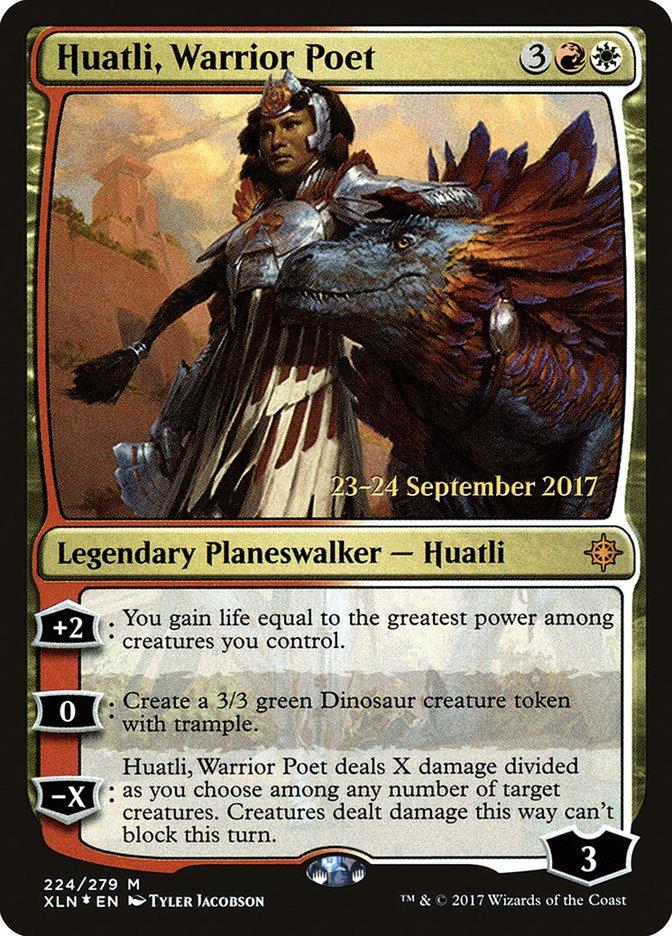 Huatli, Warrior Poet [Ixalan Prerelease Promos] | Shuffle n Cut Hobbies & Games