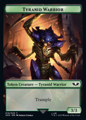 Tyranid (017) // Tyranid Warrior Double-Sided Token (Surge Foil) [Warhammer 40,000 Tokens] | Shuffle n Cut Hobbies & Games