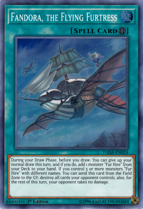 Fandora, the Flying Furtress [DASA-EN024] Super Rare | Shuffle n Cut Hobbies & Games