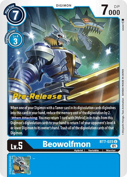 Beowolfmon [BT7-025] [Next Adventure Pre-Release Cards] | Shuffle n Cut Hobbies & Games