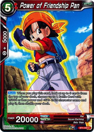 Power of Friendship Pan [BT4-009] | Shuffle n Cut Hobbies & Games