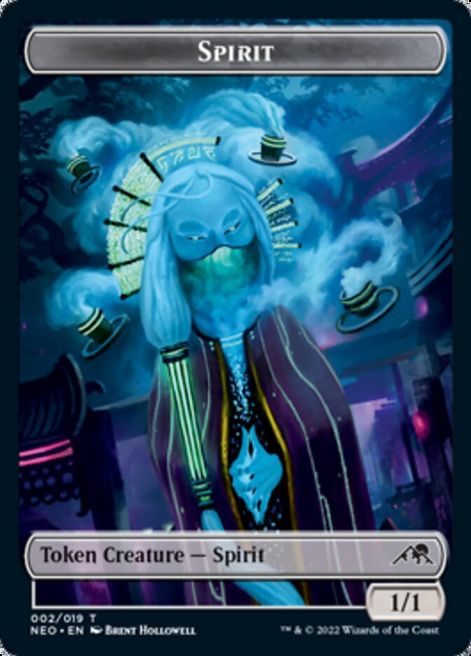 Spirit (002) // Construct (006) Double-Sided Token [Kamigawa: Neon Dynasty Tokens] | Shuffle n Cut Hobbies & Games