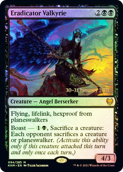 Eradicator Valkyrie [Kaldheim Prerelease Promos] | Shuffle n Cut Hobbies & Games