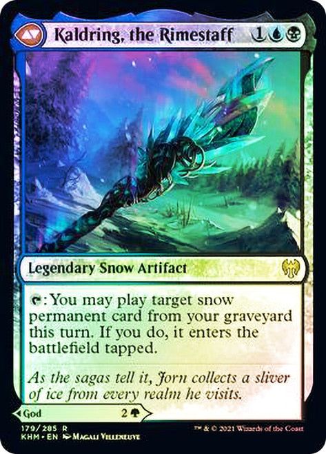 Jorn, God of Winter // Kaldring, the Rimestaff [Kaldheim Prerelease Promos] | Shuffle n Cut Hobbies & Games