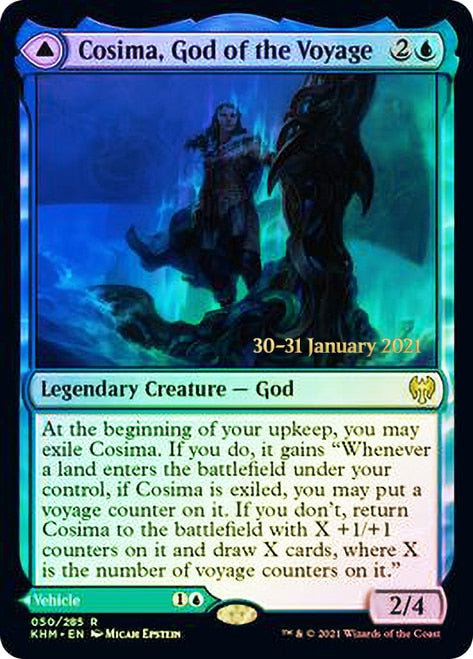 Cosima, God of the Voyage // The Omenkeel [Kaldheim Prerelease Promos] | Shuffle n Cut Hobbies & Games