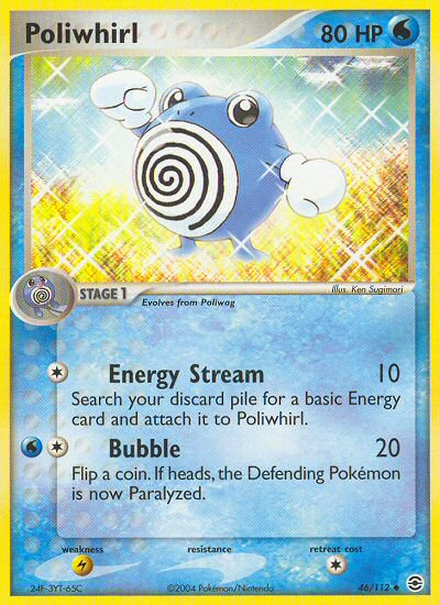 Poliwhirl (46/112) [EX: FireRed & LeafGreen] | Shuffle n Cut Hobbies & Games