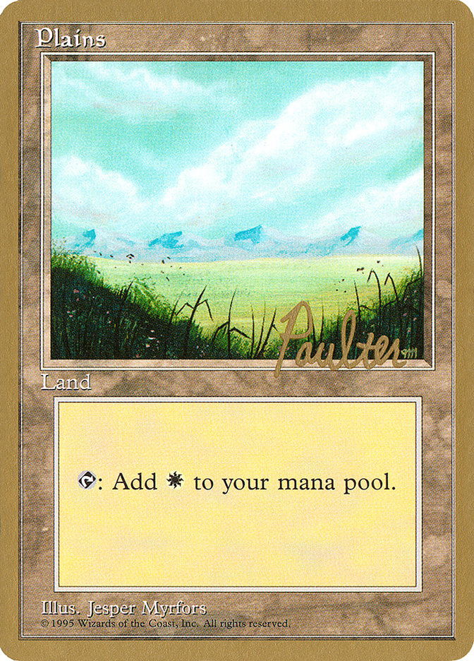 Plains (pp366) (Preston Poulter) [Pro Tour Collector Set] | Shuffle n Cut Hobbies & Games