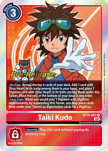 Taiki Kudo [BT10-087] [Xros Encounter Pre-Release Cards] | Shuffle n Cut Hobbies & Games