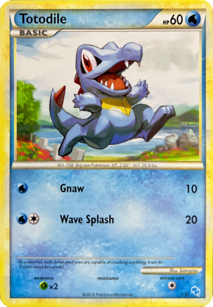 Totodile (1/30) [HeartGold & SoulSilver: Trainer Kit - Gyarados] | Shuffle n Cut Hobbies & Games