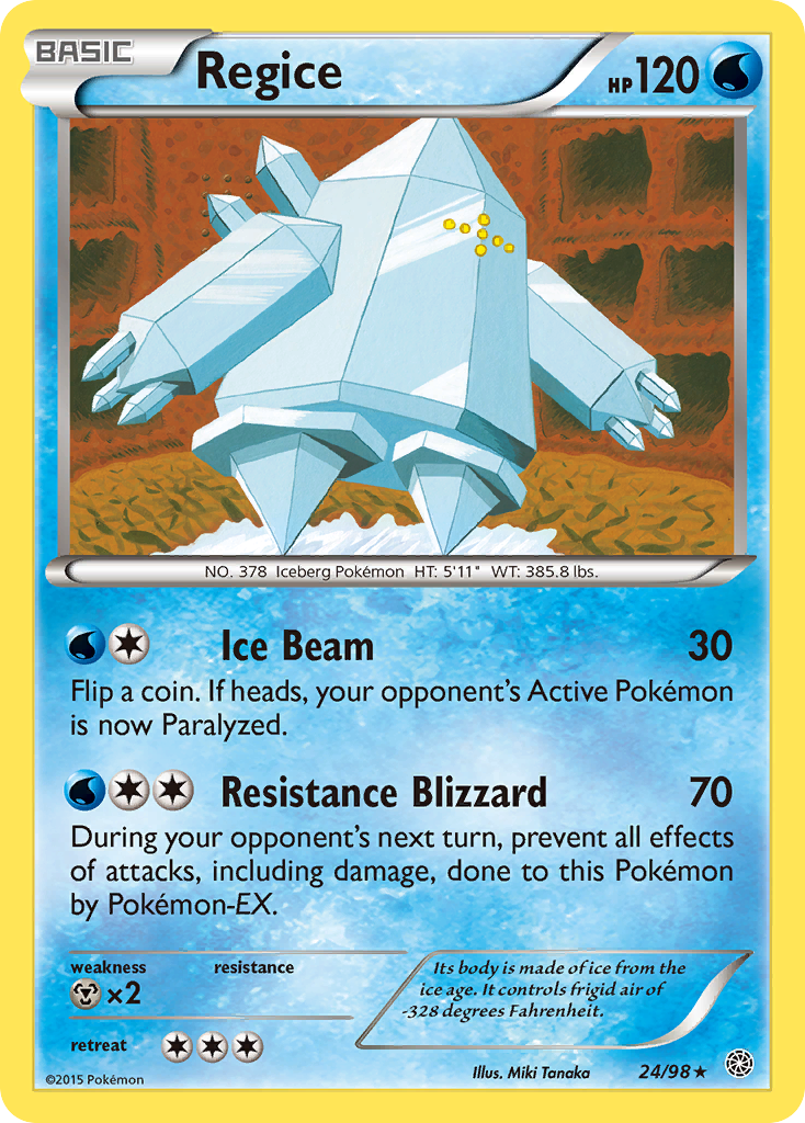 Regice (24/98) [XY: Ancient Origins] | Shuffle n Cut Hobbies & Games