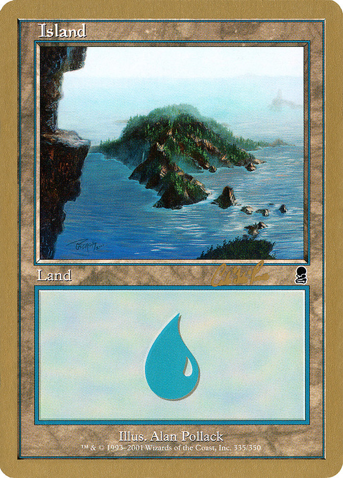 Island (cr335) (Carlos Romao) [World Championship Decks 2002] | Shuffle n Cut Hobbies & Games