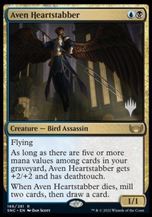 Aven Heartstabber (Promo Pack) [Streets of New Capenna Promos] | Shuffle n Cut Hobbies & Games