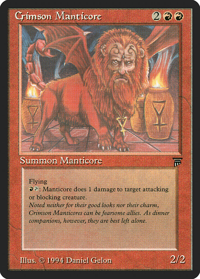 Crimson Manticore [Legends] | Shuffle n Cut Hobbies & Games