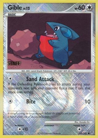 Gible (106/147) (Championship Promo Staff) [Platinum: Supreme Victors] | Shuffle n Cut Hobbies & Games