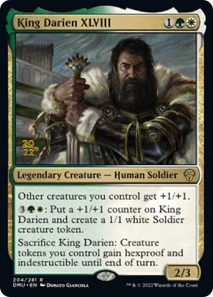 King Darien XLVIII [Dominaria United Prerelease Promos] | Shuffle n Cut Hobbies & Games