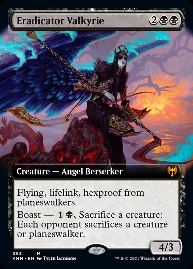 Eradicator Valkyrie (Extended Art) [Kaldheim] | Shuffle n Cut Hobbies & Games