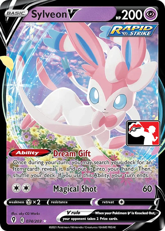 Sylveon V (074/203) [Prize Pack Series One] | Shuffle n Cut Hobbies & Games