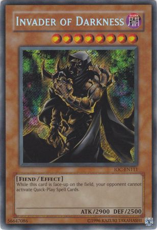 Invader of Darkness [IOC-EN111] Secret Rare | Shuffle n Cut Hobbies & Games