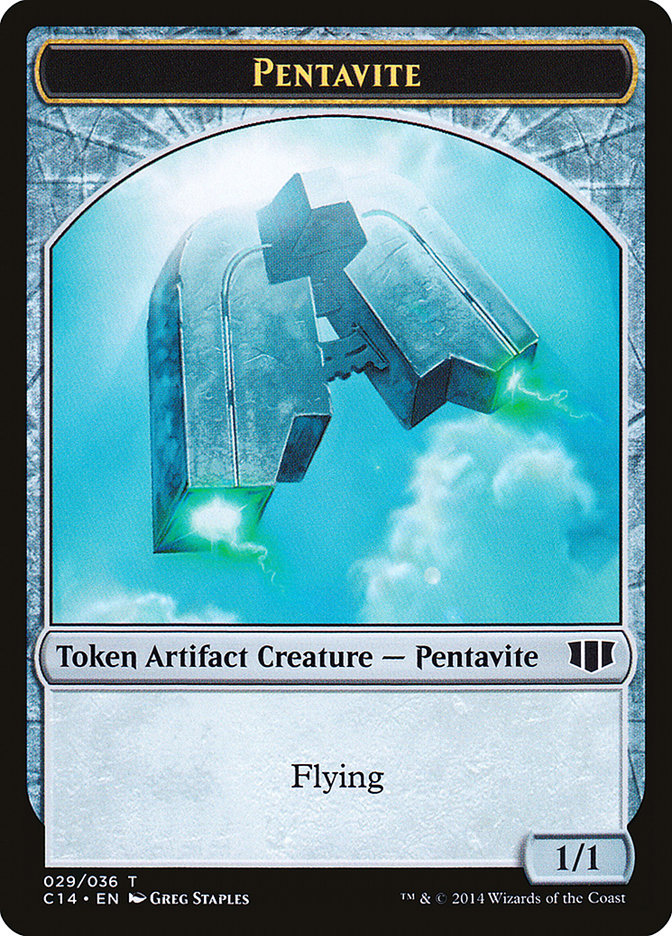 Myr // Pentavite Double-Sided Token [Commander 2014 Tokens] | Shuffle n Cut Hobbies & Games