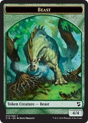 Beast (013) // Plant Double-Sided Token [Commander 2018 Tokens] | Shuffle n Cut Hobbies & Games