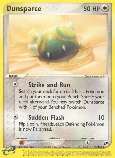 Dunsparce (60/100) [EX: Sandstorm] | Shuffle n Cut Hobbies & Games