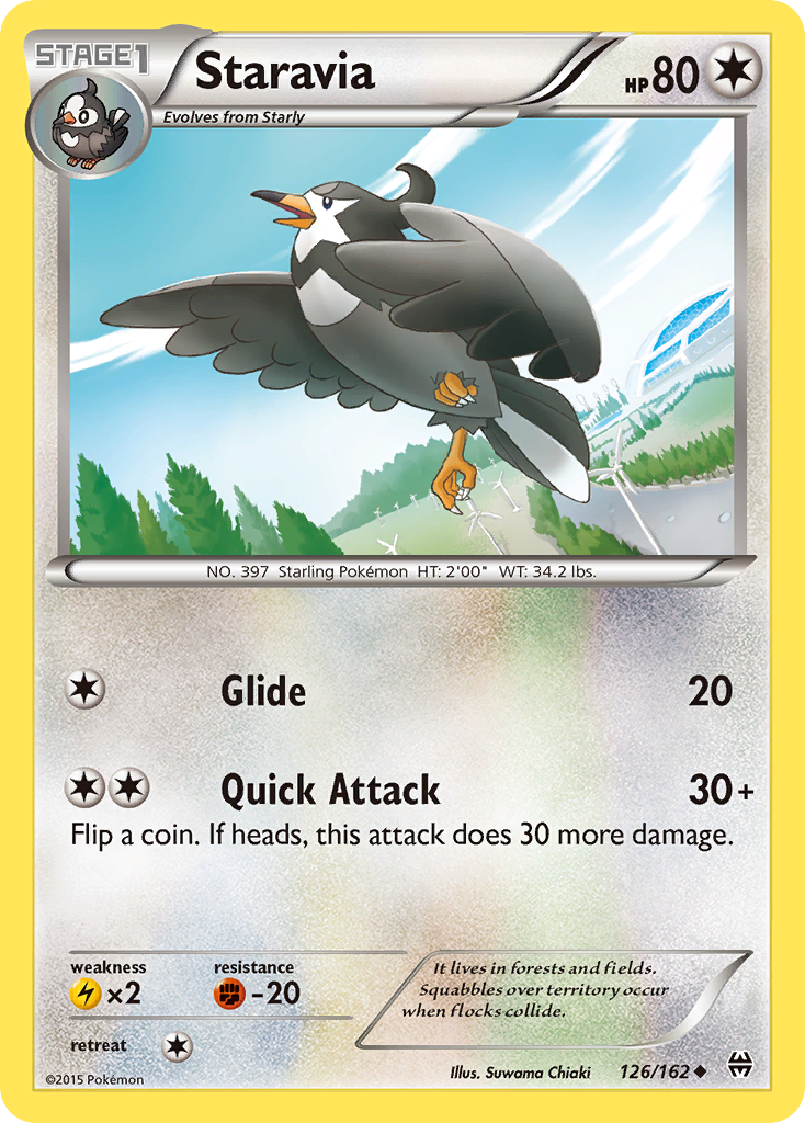 Staravia (126/162) [XY: BREAKthrough] | Shuffle n Cut Hobbies & Games