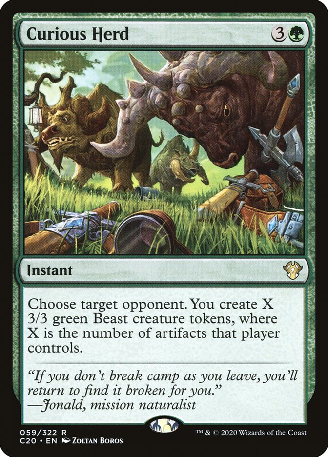 Curious Herd [Commander 2020] | Shuffle n Cut Hobbies & Games