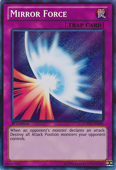 Mirror Force [LCYW-EN091] Secret Rare | Shuffle n Cut Hobbies & Games