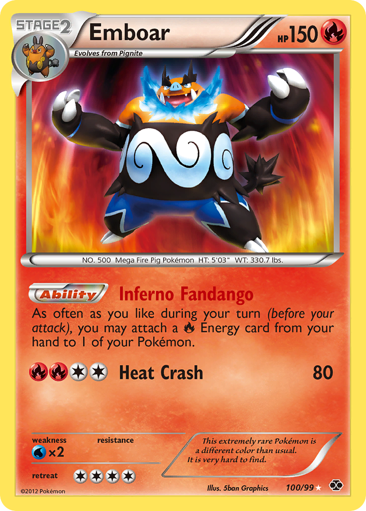 Emboar (100/99) [Black & White: Next Destinies] | Shuffle n Cut Hobbies & Games