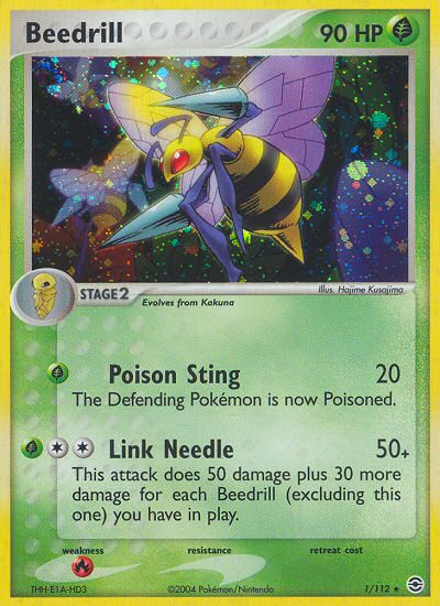 Beedrill (1/112) [EX: FireRed & LeafGreen] | Shuffle n Cut Hobbies & Games