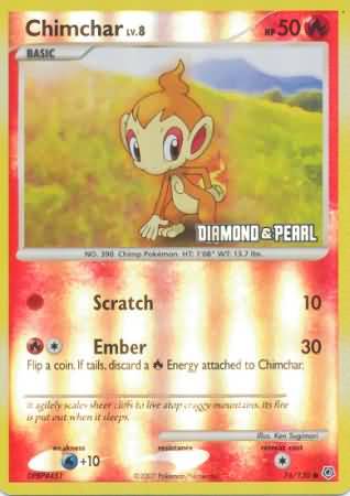 Chimchar (76/130) [Burger King Promos: 2008 Collection] | Shuffle n Cut Hobbies & Games