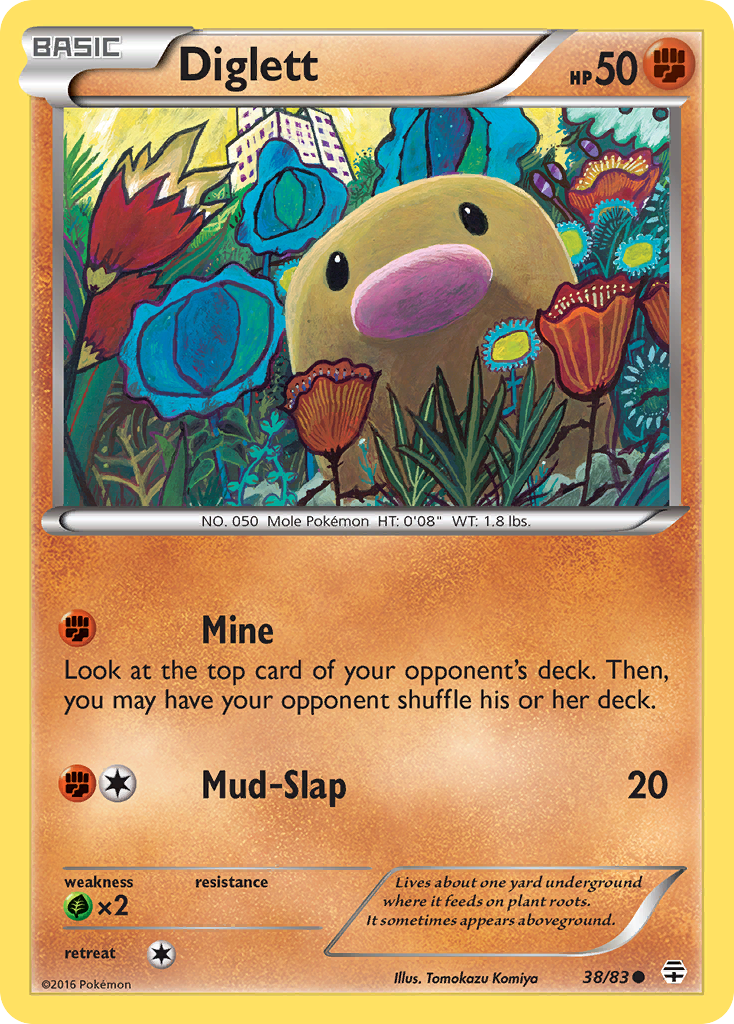 Diglett (38/83) [XY: Generations] | Shuffle n Cut Hobbies & Games