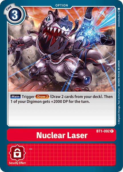 Nuclear Laser [BT1-092] [Release Special Booster Ver.1.0] | Shuffle n Cut Hobbies & Games