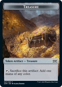 Treasure // Wurm (029) Double-Sided Token [Double Masters Tokens] | Shuffle n Cut Hobbies & Games